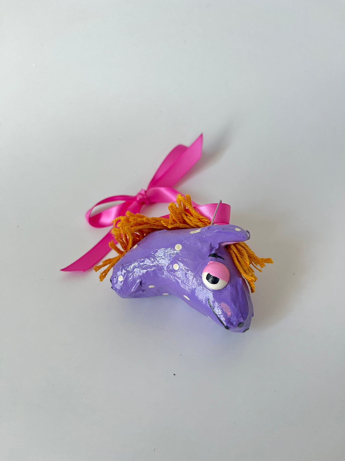 Horsie Paper Mache Ornament - Daisy Chain