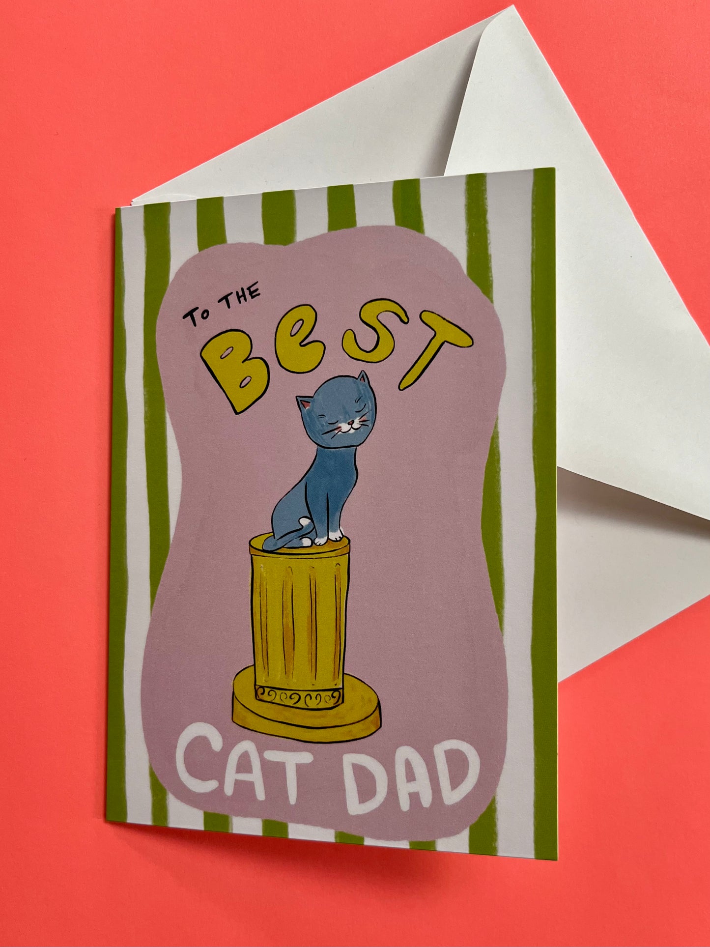 Best Cat Dad Card