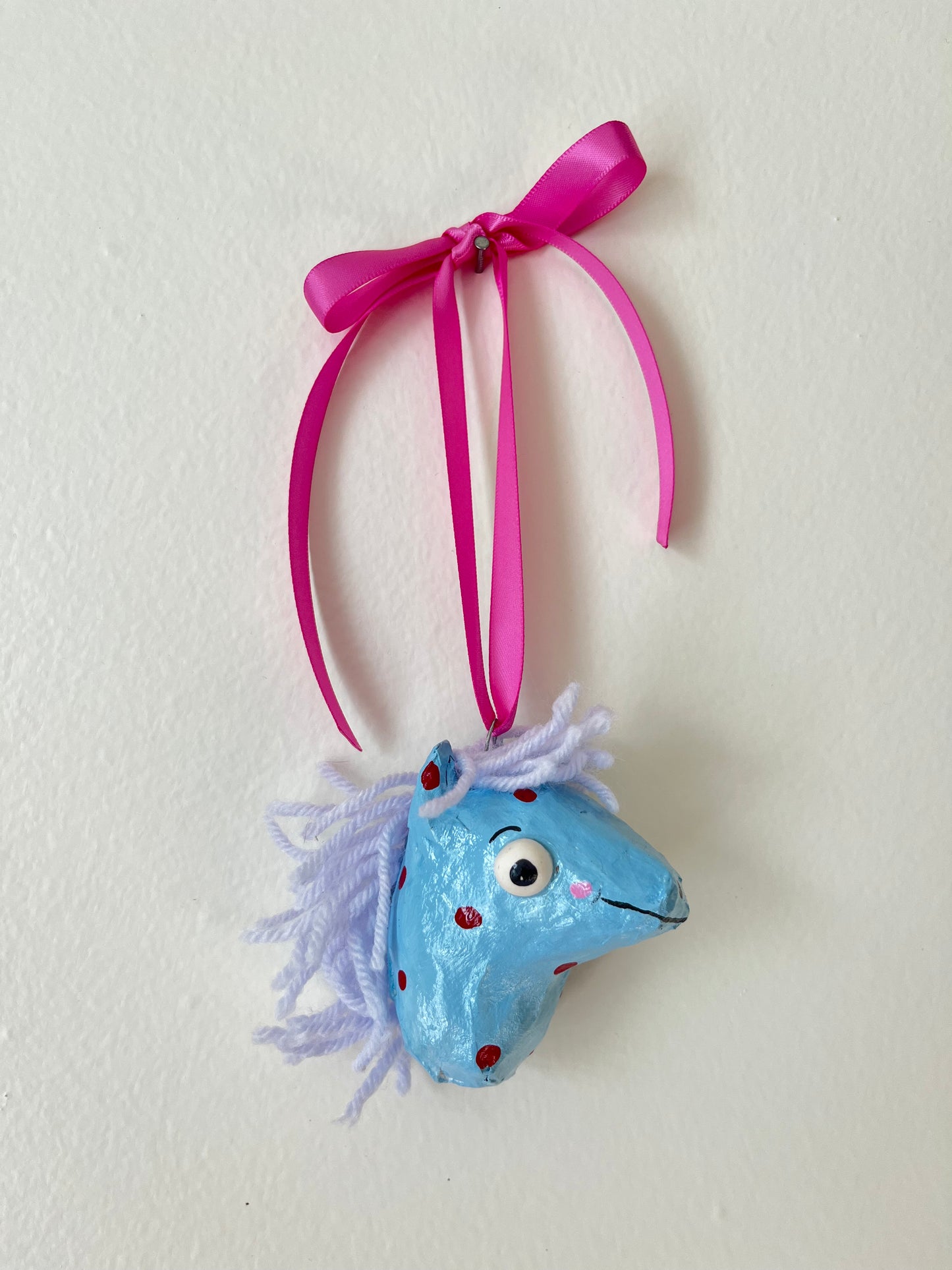 Horsie Paper Mache Ornament - Lucky Spots