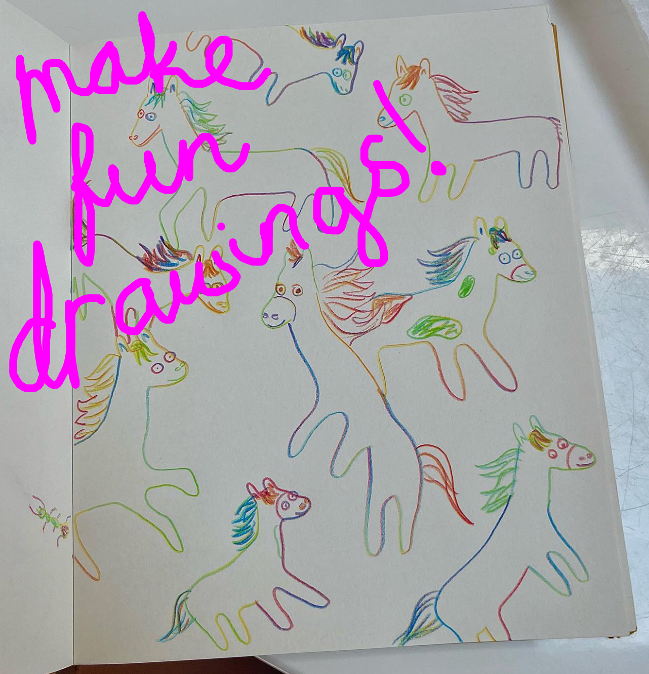 Dreamy Blue Tulip Rainbow Pencil