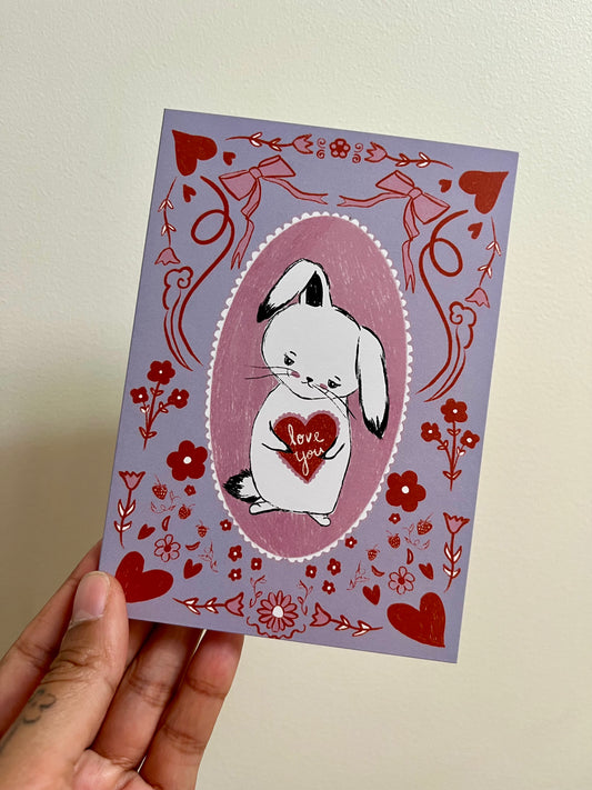 Love You Bunny Card