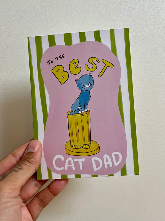 Best Cat Dad Card