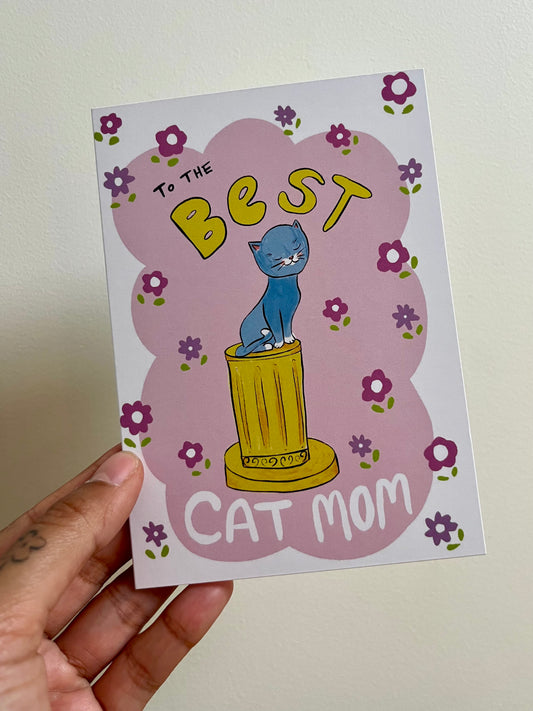 Best Cat Mom Card