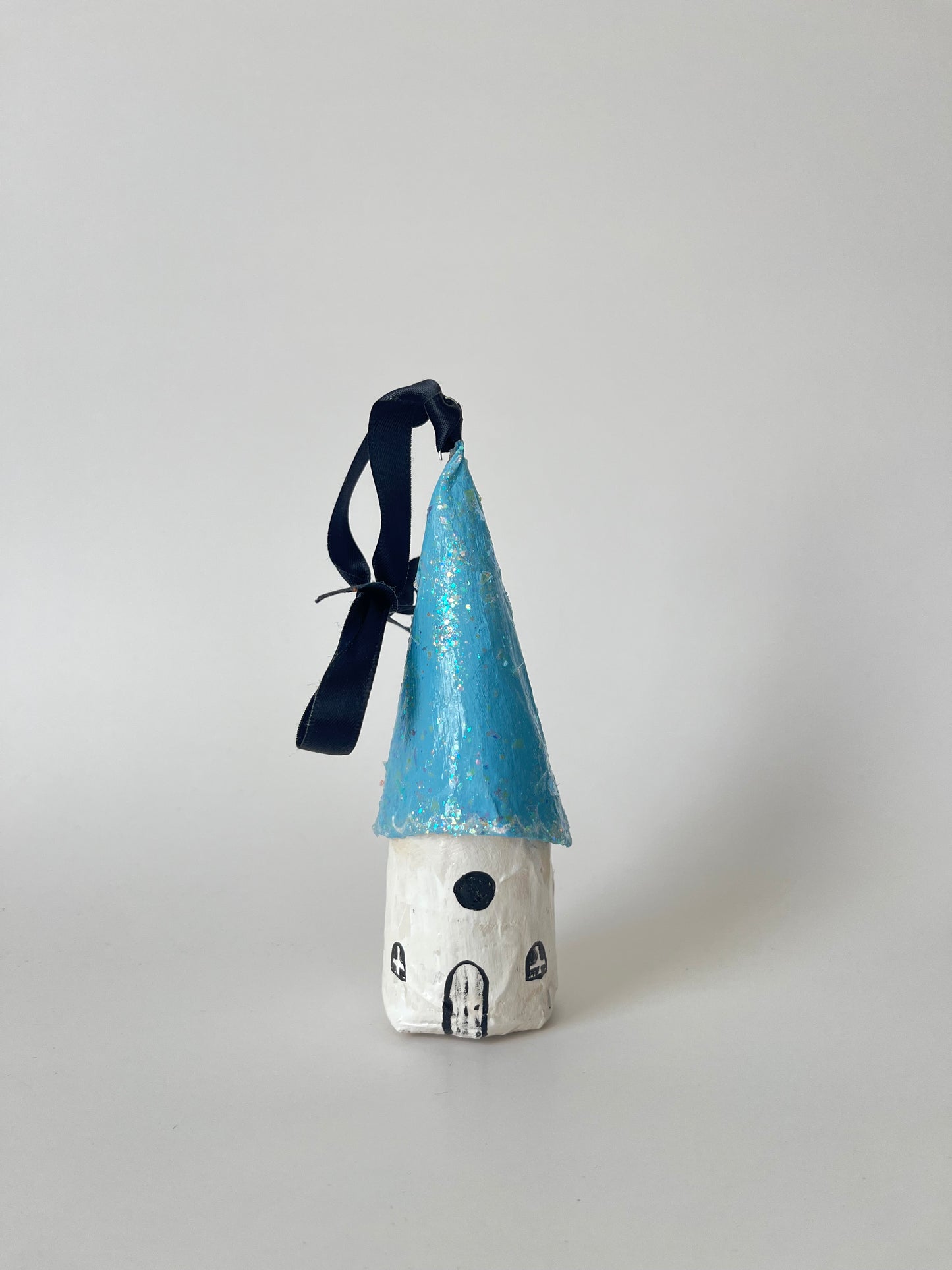 Storybook Home Paper Mache Ornament