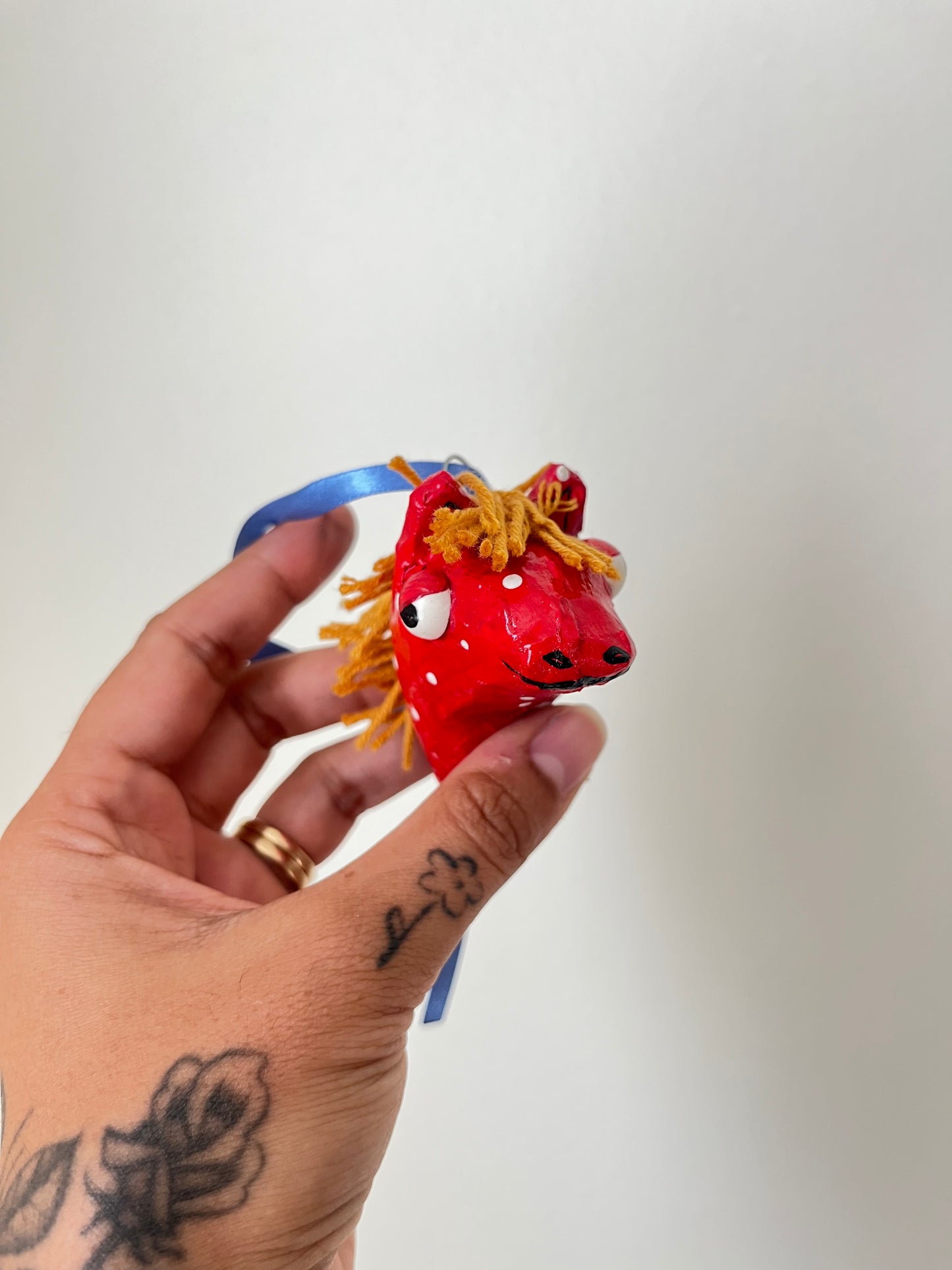 Horsie Paper Mache Ornament - Boomerang