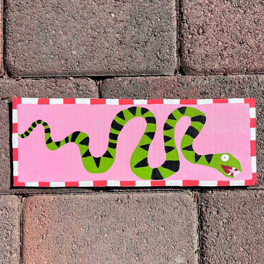 Checkered Snake Pocket Painting