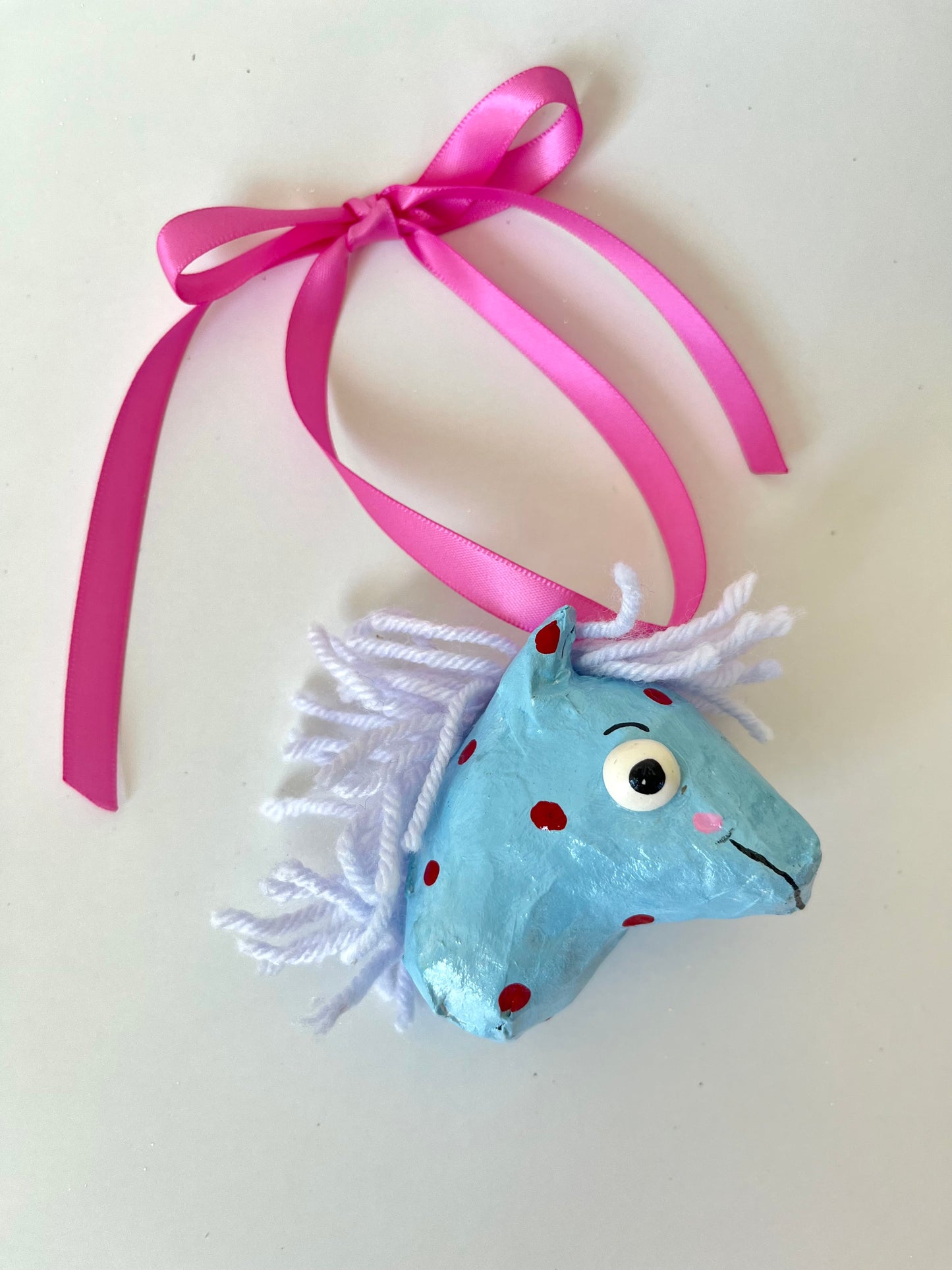 Horsie Paper Mache Ornament - Lucky Spots