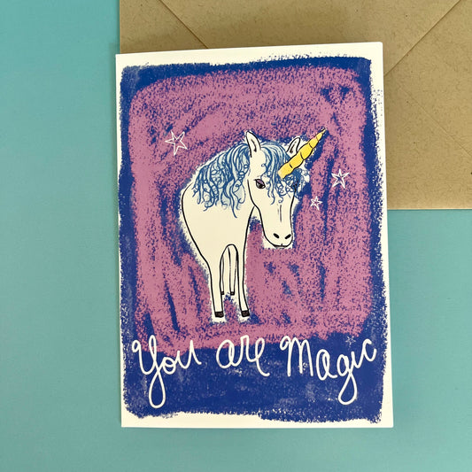 You Are Magic Unicorn Card