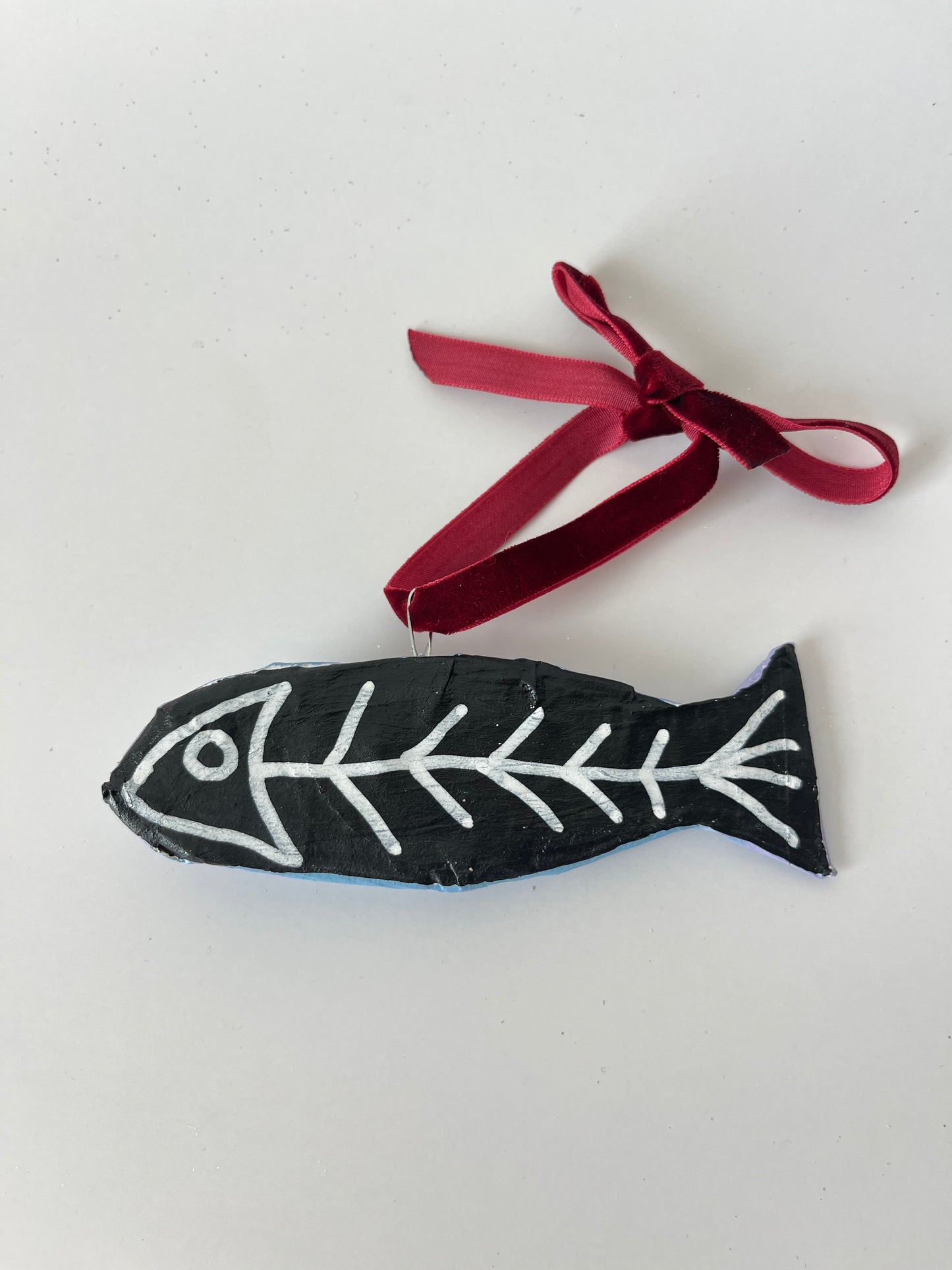 Fish Paper Mache Ornament - Melly