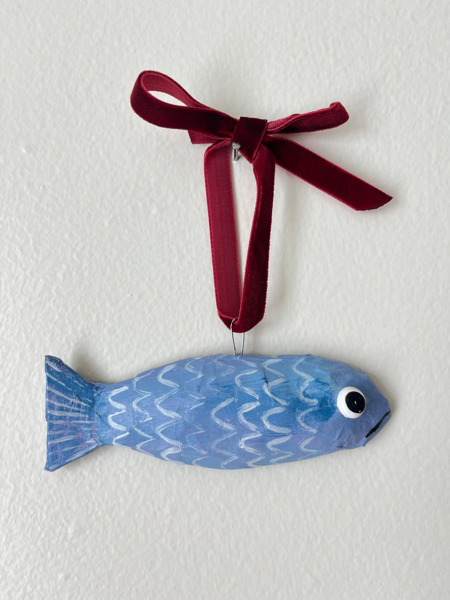 Fish Paper Mache Ornament - Melly