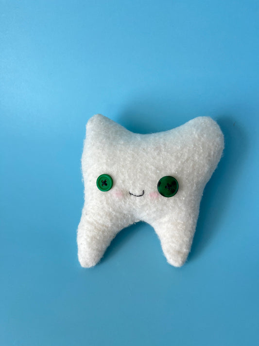 Tooth Fairy Pillow with Pocket - Fuzzy White