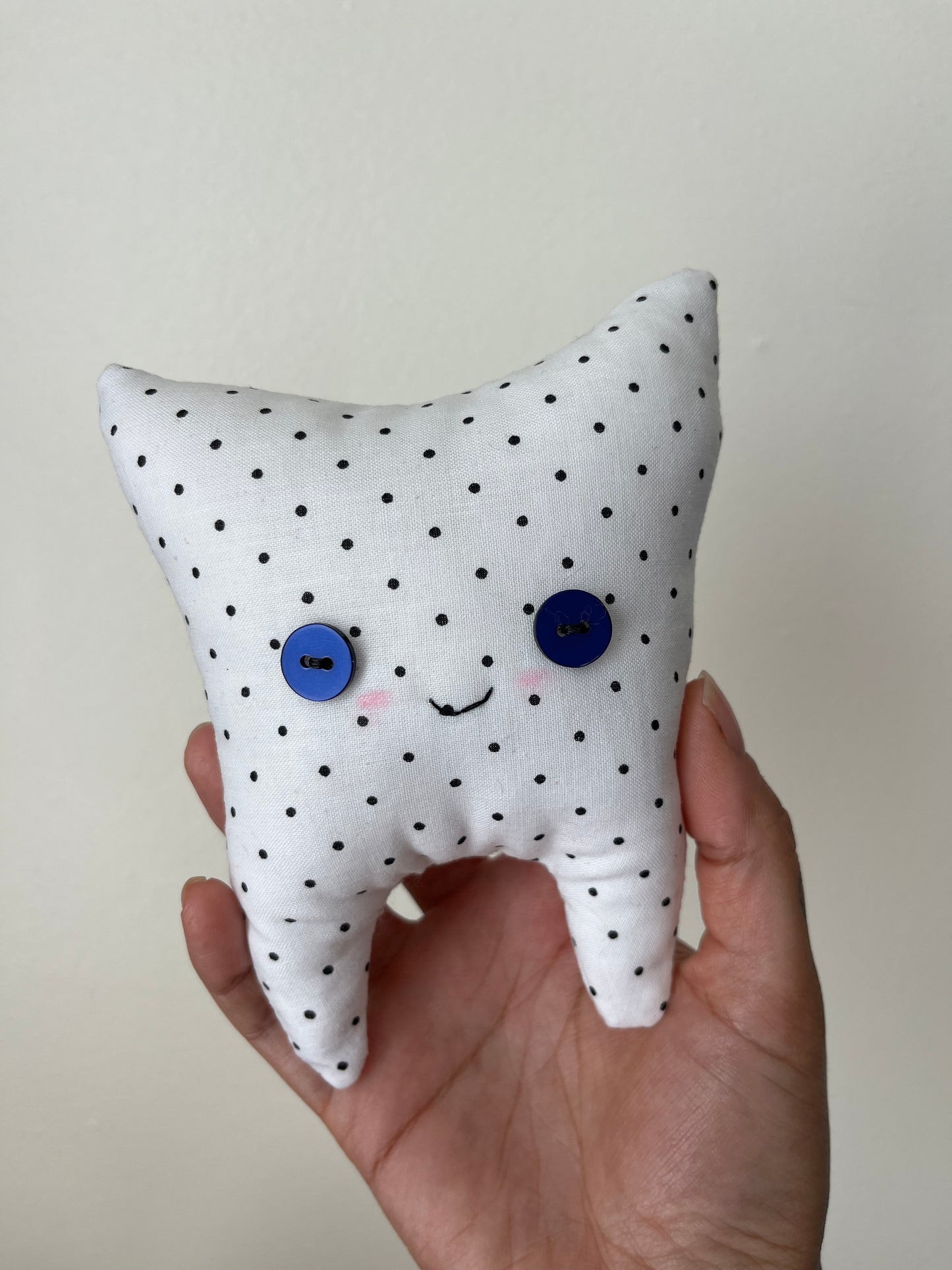 Tooth Fairy Pillow with Pocket - Polka Dots